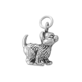 Silver or Gold 3D Sweet Kitten Charm