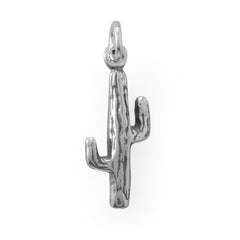 Oxidized 3D Saguaro Cactus Charm