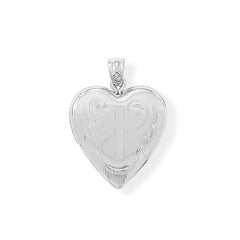 Heart Memory Keeper Locket with Cross