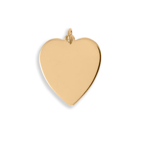 14/20 Gold Filled Large Engravable Heart Pendant