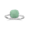 Stabilized Square Turquoise Ring