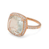 14K Rose Gold Plated Prasiolite Ring