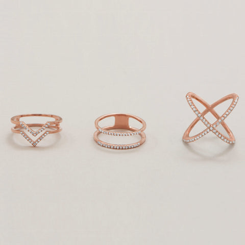 Tiffanyanyrings Jewelry Same Color Separation X Shaped Ring Fashion Cross  Diamond Ring Light Luxury Beautiful Couple Ring From Zhengminghui01, $18.82  | DHgate.Com