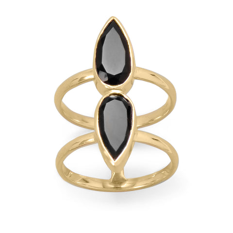 Konstantino Anthos Black Onyx Ring | Lee Michaels Fine Jewelry store