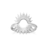 "Shine On!" Shiny Silver Sunburst Ring