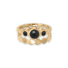 14 Karat Gold Plated Dotted Band Ring