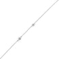 Pedi Perfect! Rhodium Plated CZ and Starburst Anklet