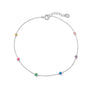 9.25" + 1" Muli Color Bead Anklet