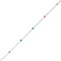 9.25" + 1" Muli Color Bead Anklet