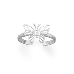 Cut Out Butterfly Toe Ring