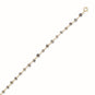 Luminous Labradorite! 9.5" + 1" 14 Karat Gold Plated Labradorite Bead Anklet