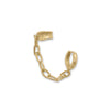 14 Karat Gold Plated Cuff and Hoop Earring