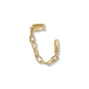 14 Karat Gold Plated Cuff and Hoop Earring
