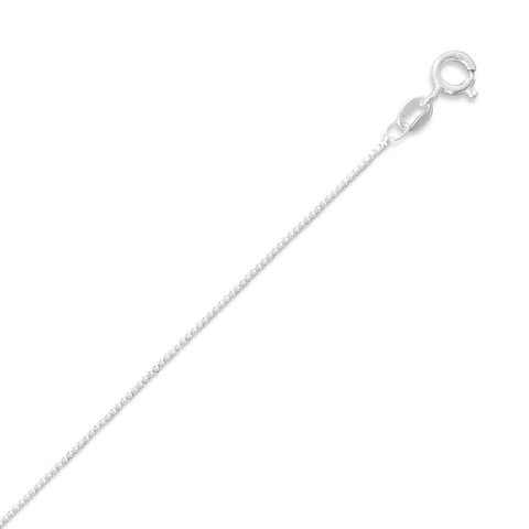 015 Box Chain Necklace (0.8mm)