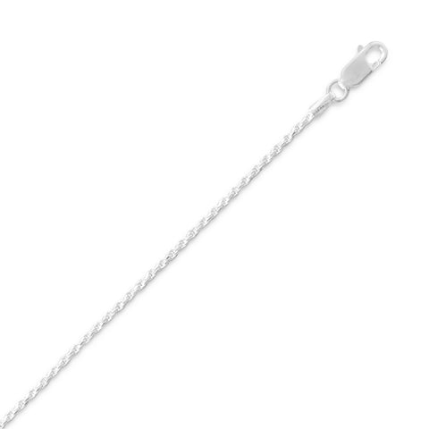Diamond Cut Rope Chain (1.2mm)