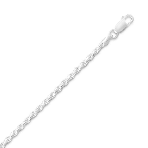 Diamond Cut Rope Chain (2.5mm)