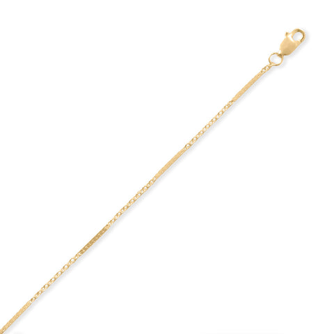 14/20 Gold Filled Dapped Cable Chain (1.3mm)