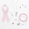 Pink Enamel Awareness Ribbon Charm