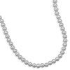 30" 8mm Sterling Silver Bead Necklace