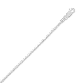 Bestgoldshop 1.5mm Solid 925 Sterling Silver Snake Chain Necklace – Lobster Clasp