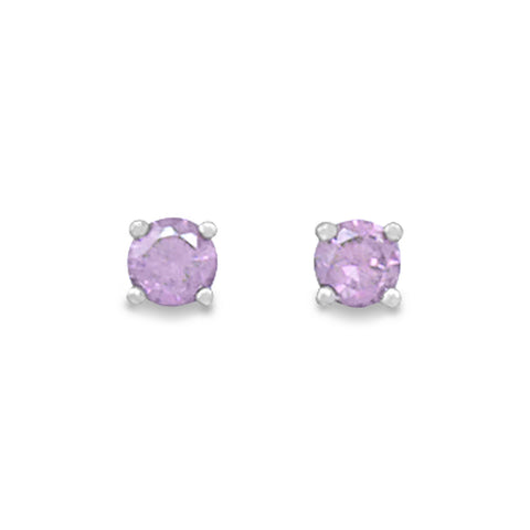 February Birthstone Stud Earrings