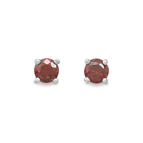 January Birthstone Stud Earrings